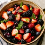 Fresh Berry Salad with Honey and Mint