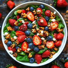 Strawberry Spinach Salad
