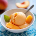 The Best Peach Sorbet