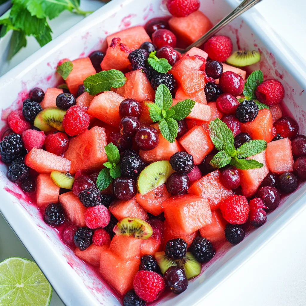 Watermelon Berry Fruit Salad