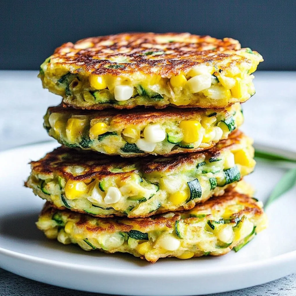 Zucchini and Corn Fritters