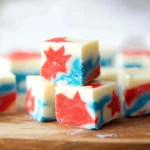 4th of July White Chocolate Fudge
