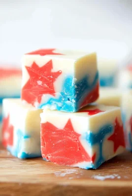 4th of July White Chocolate Fudge