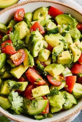 Avocado Cucumber Salad with Lime Dressing