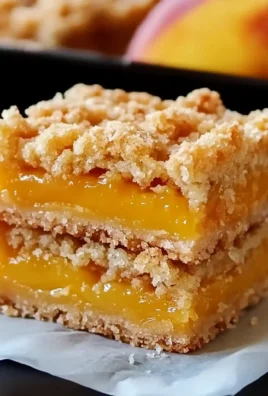 Best Peach Cobbler Crumble Bars