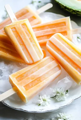 Cantaloupe Cream Popsicles