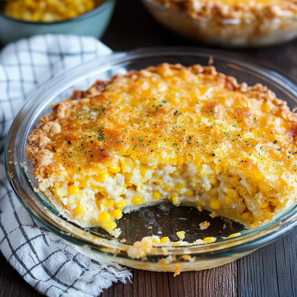 Cheddar Sweet Corn Pie