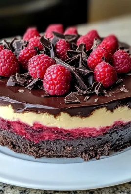 Dark Chocolate Raspberry Cheesecake