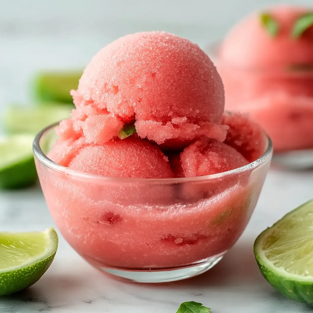 Easy 2-Ingredient Watermelon Sorbet