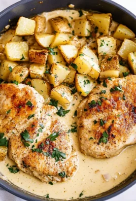 Easy Creamy Dijon Chicken and Potatoes