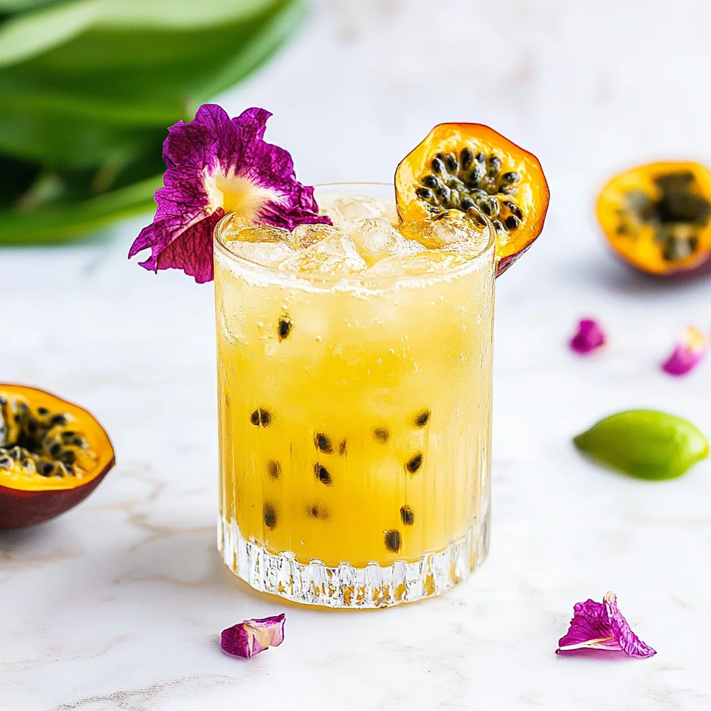 Easy Passionfruit Sparkler