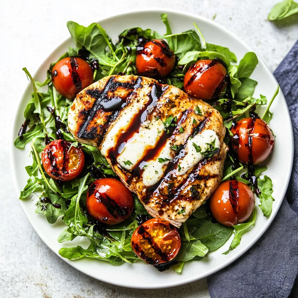 Grilled Chicken Caprese Salad