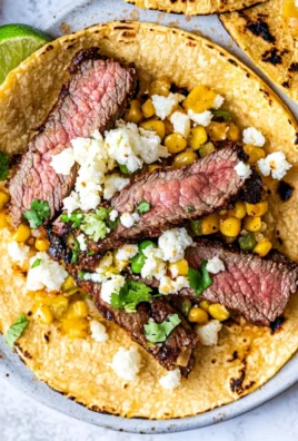 Grilled Skirt Steak and Elote Tacos 