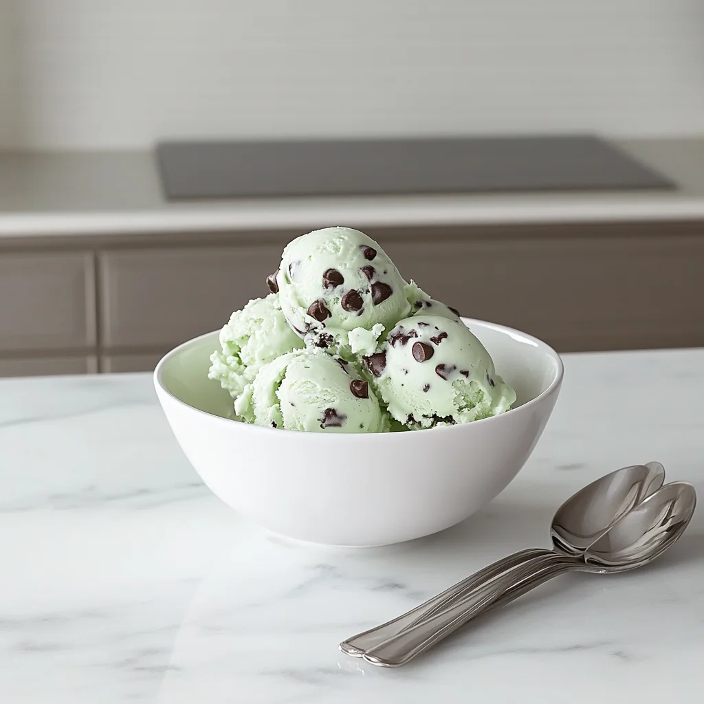 Mint Chocolate Chip Ice Cream Recipe