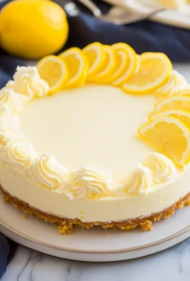 No Bake Lemon Cheesecake