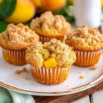Peach Crumb Topping Muffins