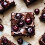 Roasted Chocolate Cherry Brownies