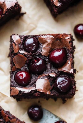Roasted Chocolate Cherry Brownies