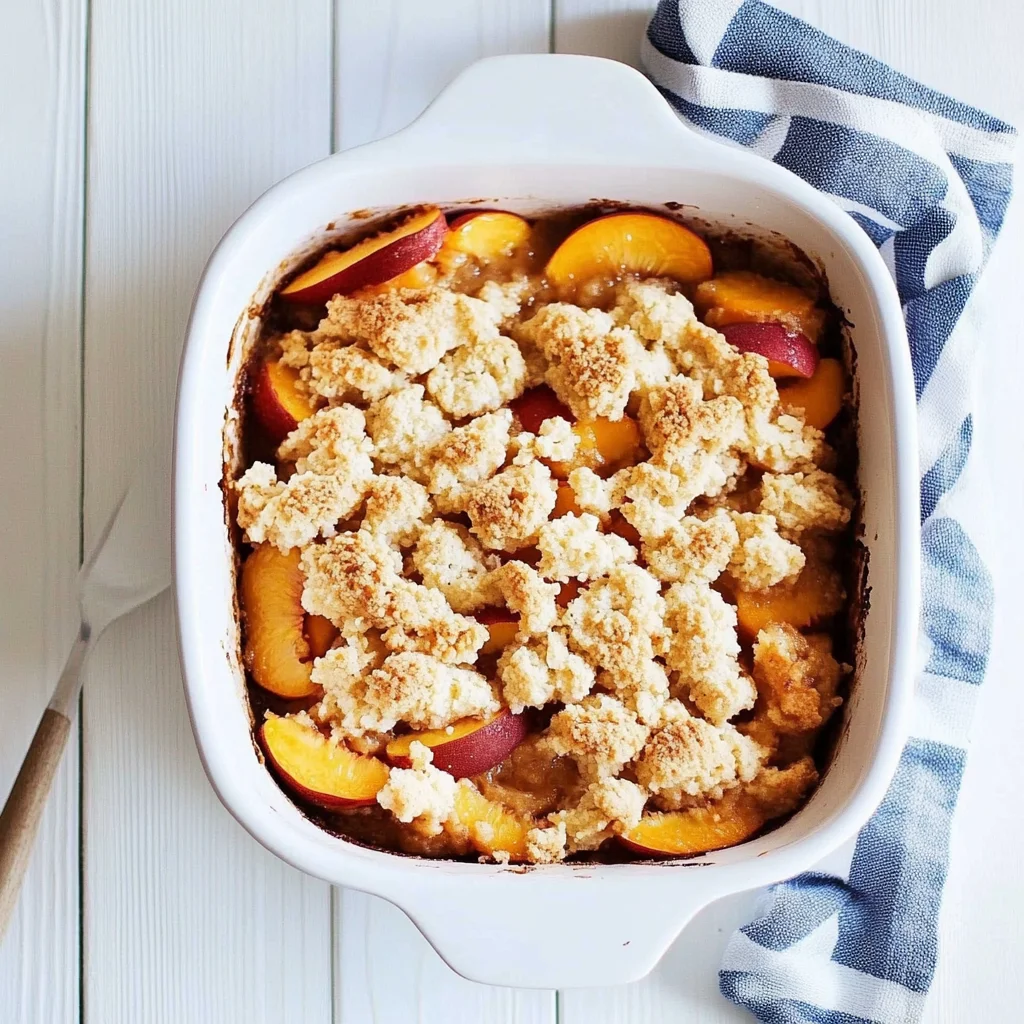 Spring Peach Cobbler