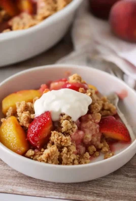Strawberry Peach Crisp Recipe