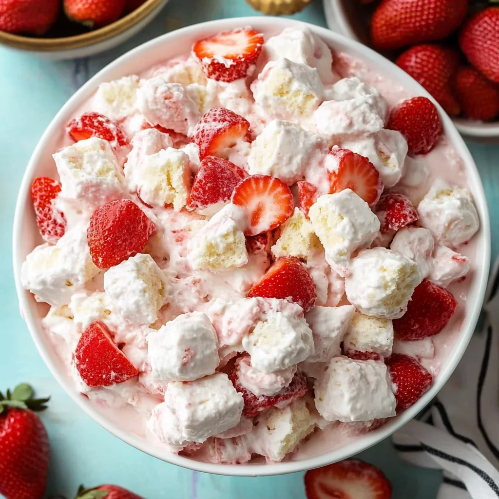 Strawberry Shortcake Fluff Salad