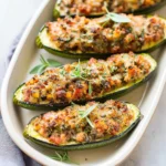Stuffed Zucchini with Italian Sausage