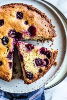 Sweet Cherry Almond Cake