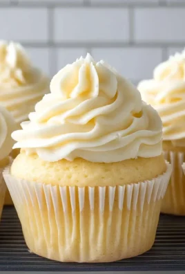 Vanilla Cupcakes with Vanilla Buttercream