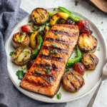 5 Ingredient Marinated Grilled Salmon