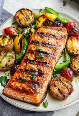 5 Ingredient Marinated Grilled Salmon