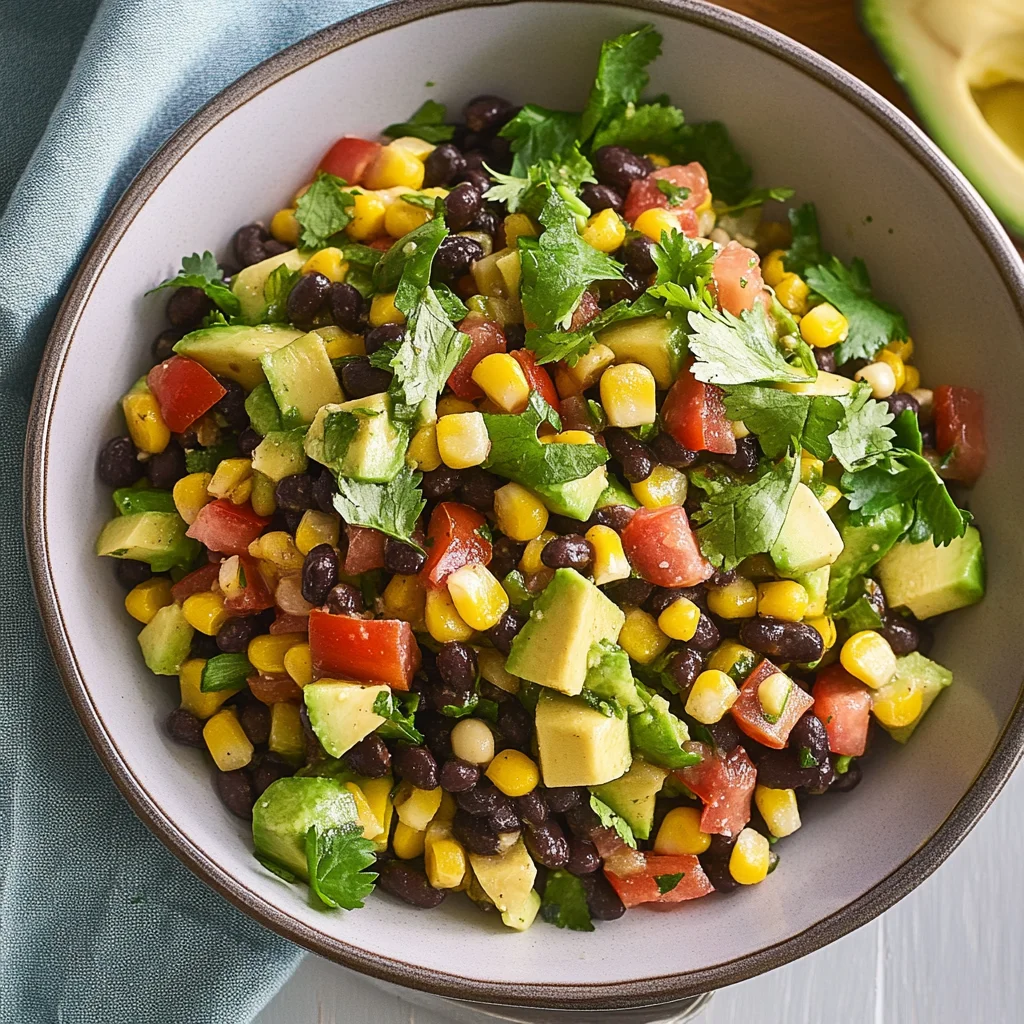 Black Bean Salad with Corn & Avocado