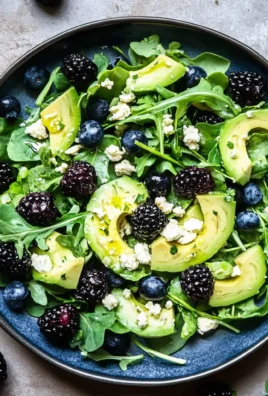 Blackberry, Avocado and Arugula Salad