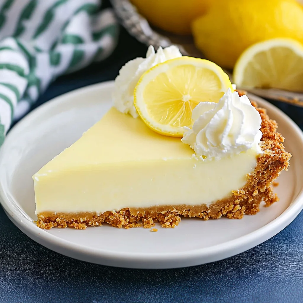 Creamy Lemon Icebox Pie