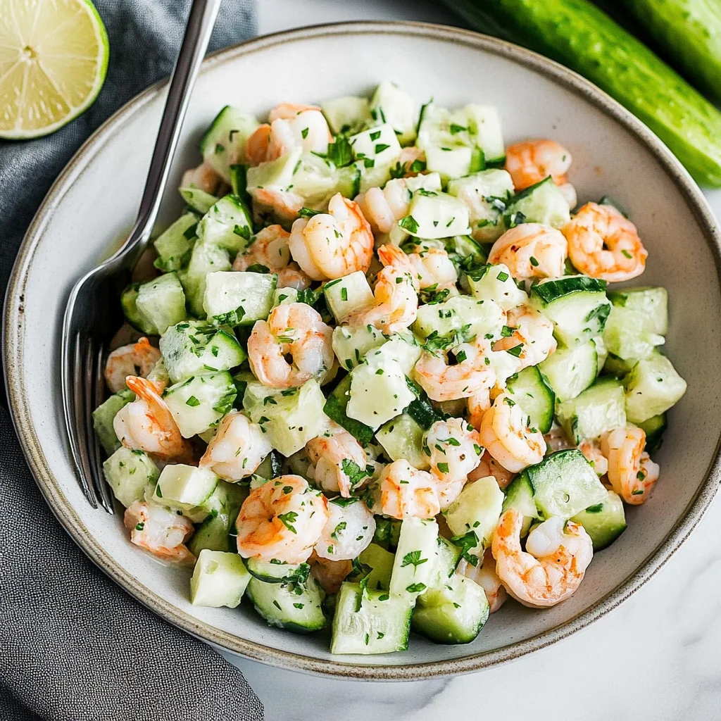 Cucumber Shrimp Salad