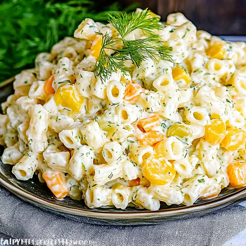 Dill Pickle Pasta Salad