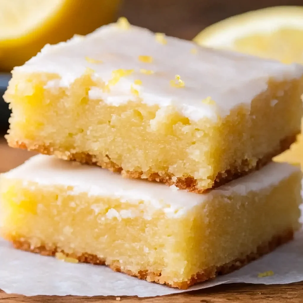 Easy Lemon Brownies Recipe