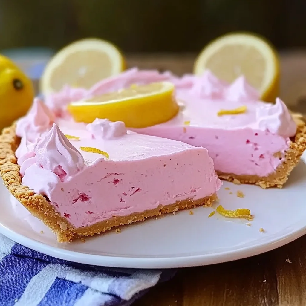 Frozen Pink Lemonade Pie