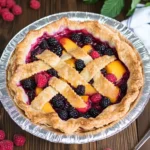 Grilled Berry Peach Pie