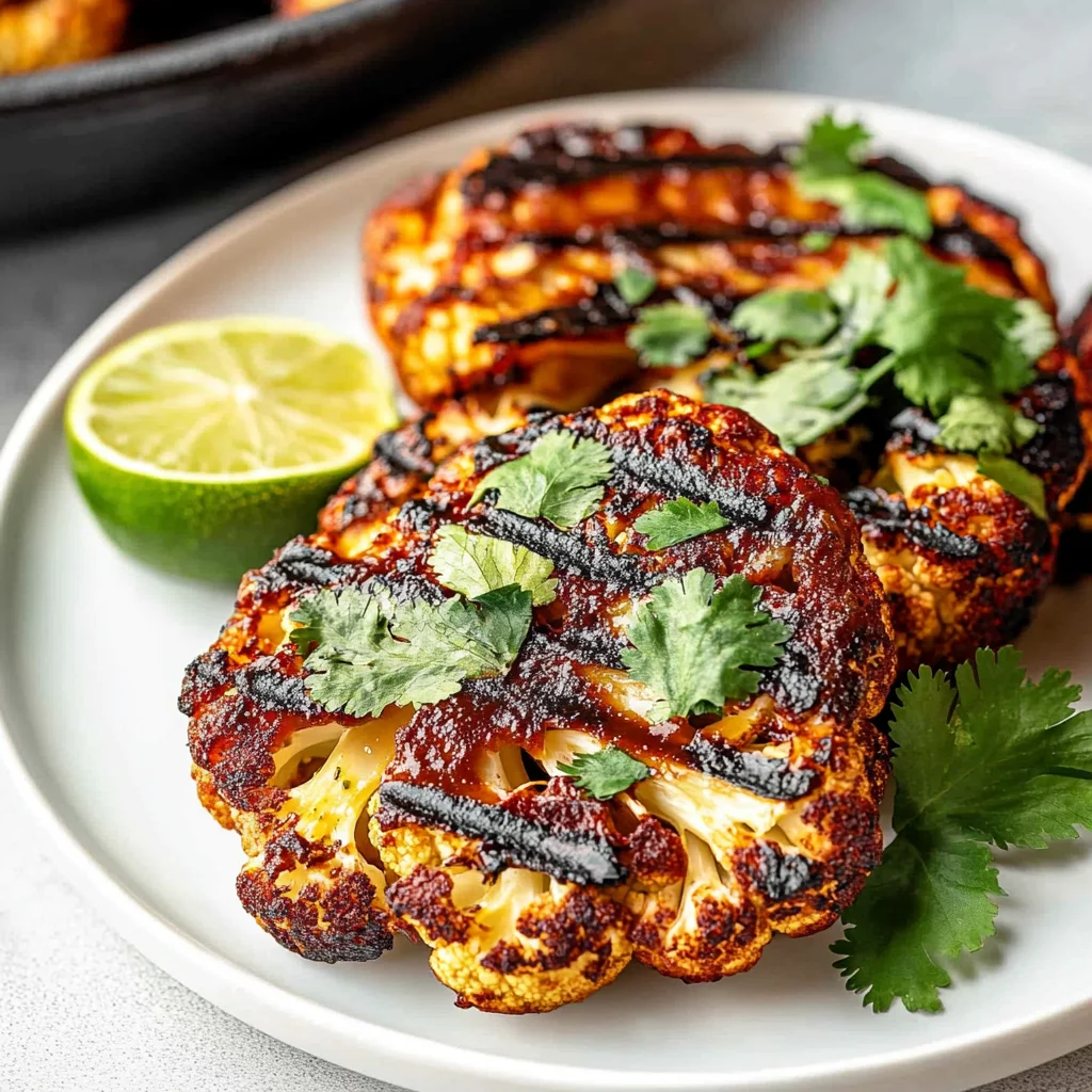 Grilled Chili-Lime Cauliflower Steaks
