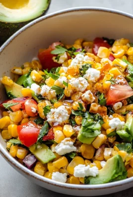 Grilled Corn Salad with Avocado, Goat Cheese & Hot Honey Vinaigrette
