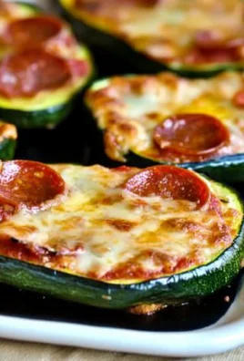 Grilled Zucchini Pizza Slices
