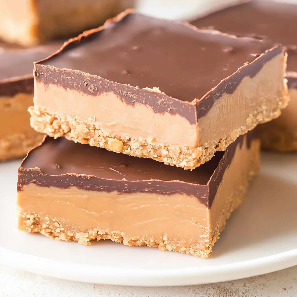 No-Bake Chocolate Peanut Butter Bars
