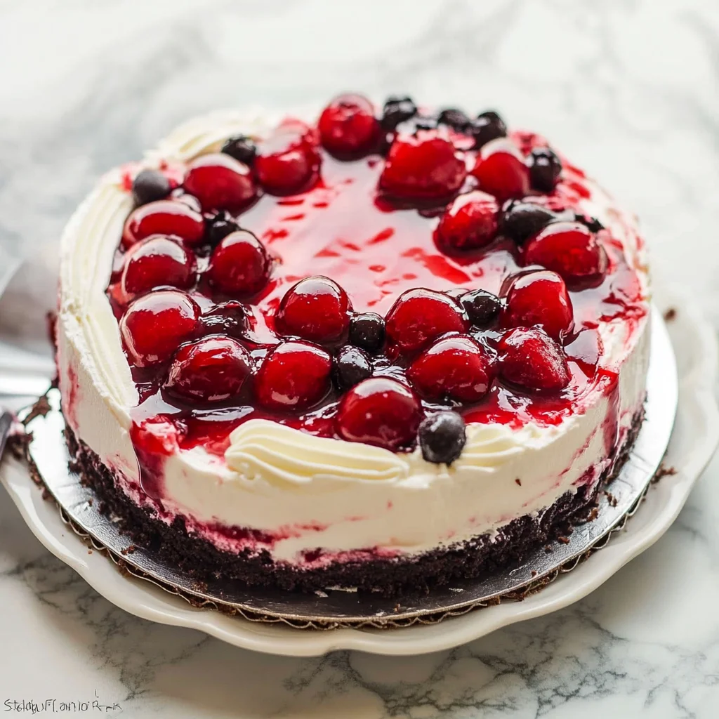 No Bake Black Forest Icebox Cake
