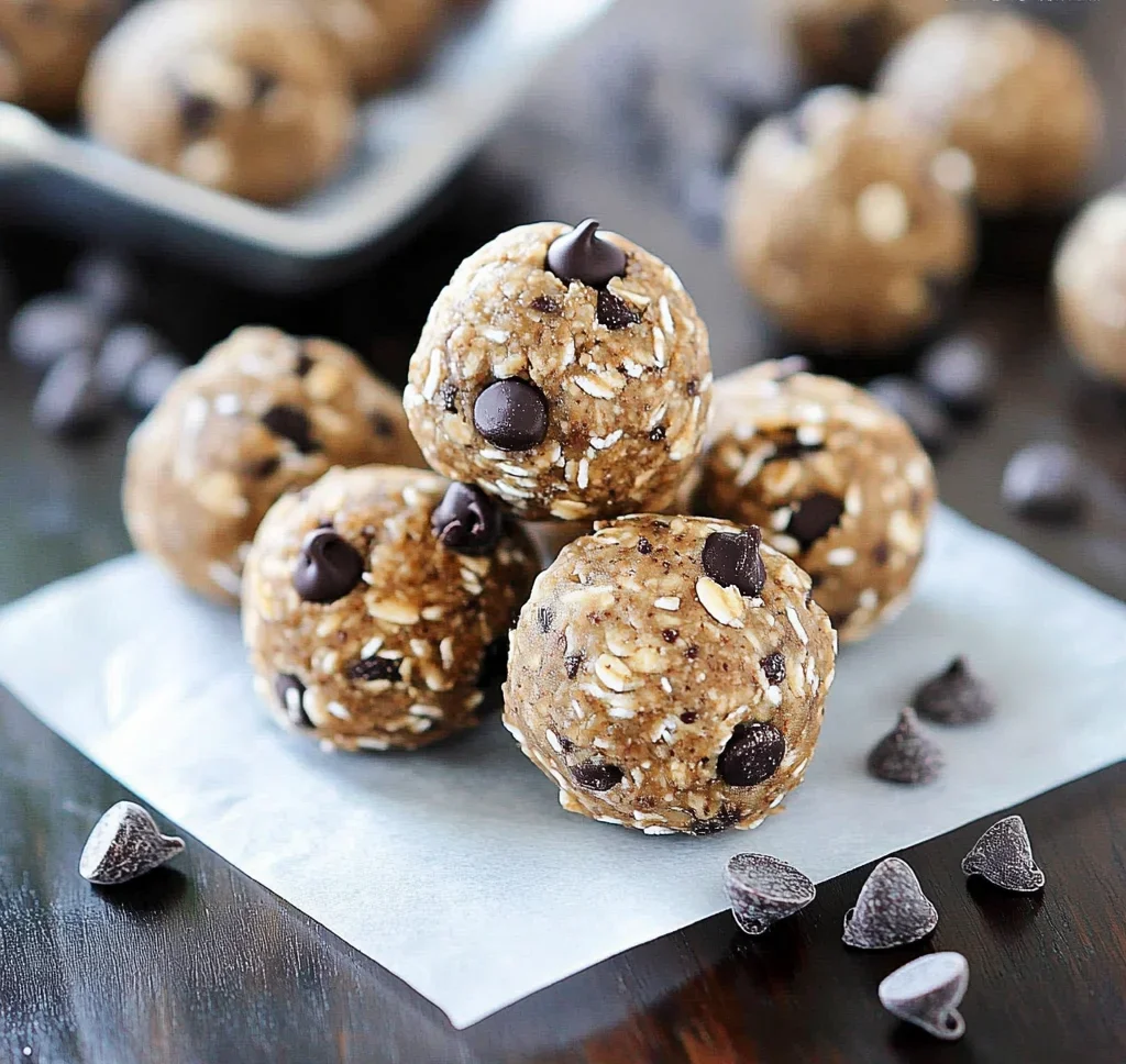 No Bake Chocolate Chip Energy Bites