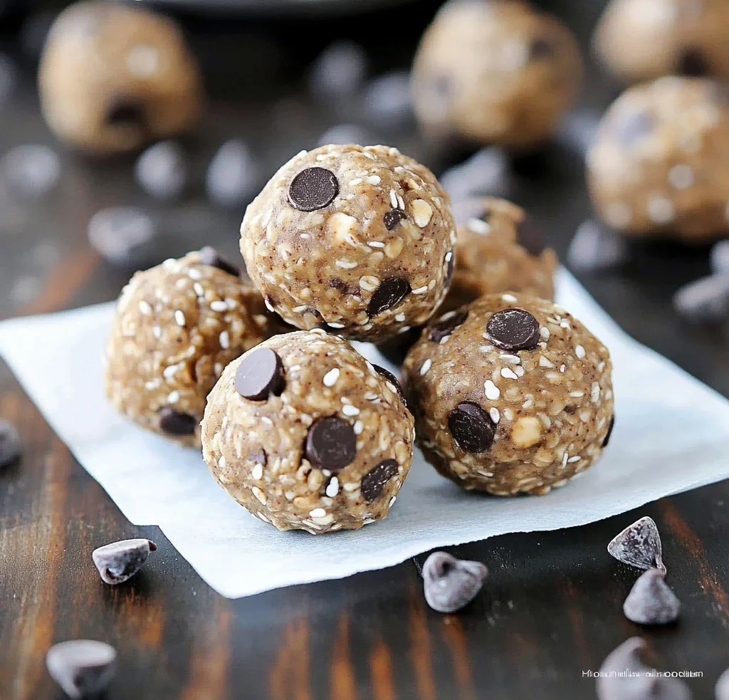 No Bake Chocolate Chip Energy Bites