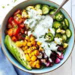 Rainbow Veggie Bowls with Jalapeño Ranch