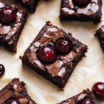 Roasted Chocolate Cherry Brownies