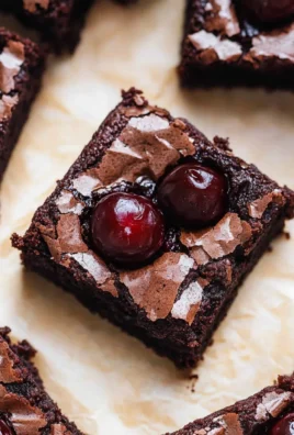 Roasted Chocolate Cherry Brownies