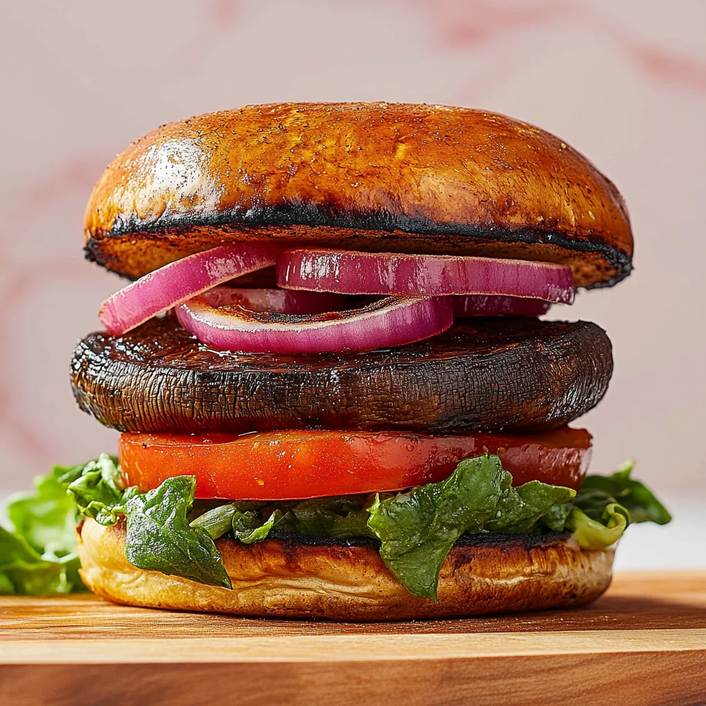 The Best Grilled Portobello Mushroom Burger