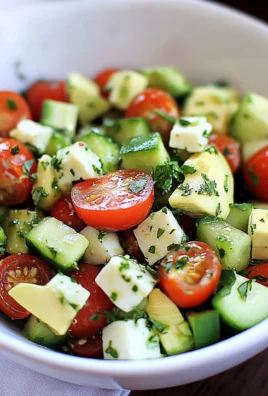Tomato, Cucumber, Avocado Salad